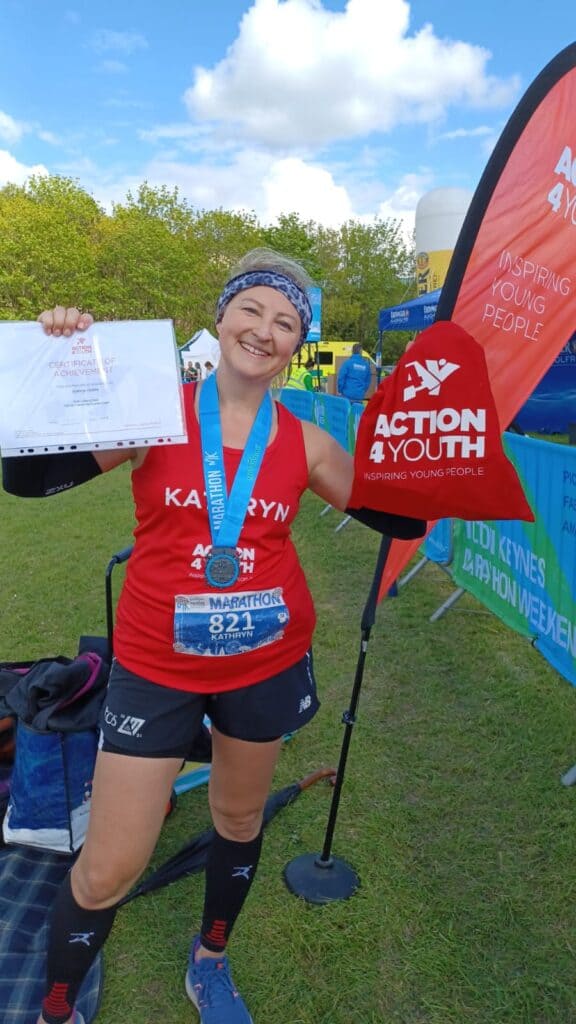 Action4Youth News May 2023 - The MK Marathon Running Weekend - Carlotte Sherringham